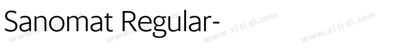 Sanomat Regular字体转换